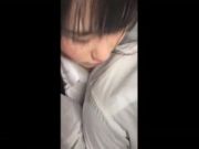 スマホ個人撮影　ガチっぽい・・童顔の巨乳OLを電車内で痴漢した動画。。